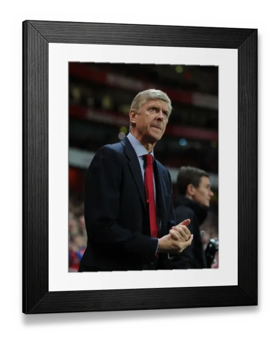 Framed Print : Arsene Wenger: Preparing for Coventry City (Arsenal Manager, 2012-13 Capital One Cup)