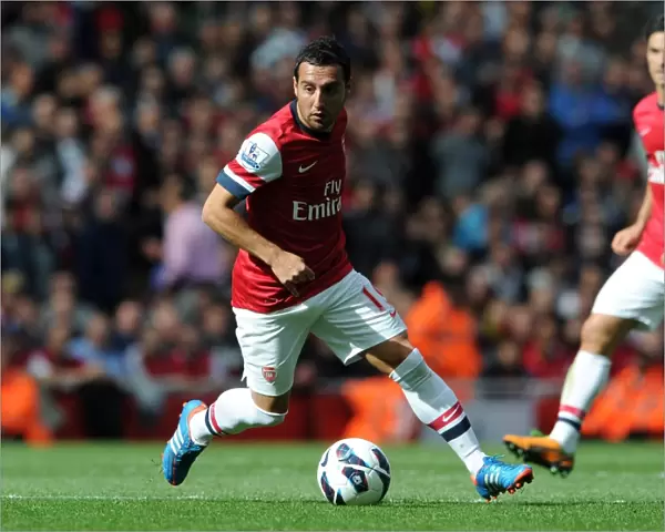 Santi Cazorla (Arsenal). Arsenal 1: 2 Chelsea. Barclays Premier League. Emirates Stadium, 29  /  9  /  12