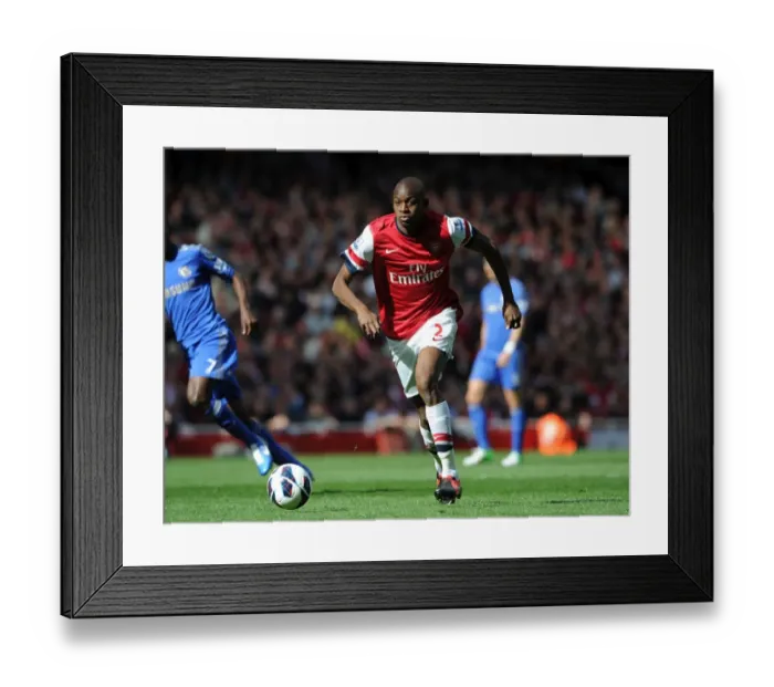 Framed Print : Abou Diaby: In Action for Arsenal against Chelsea, Premier League 2012-13