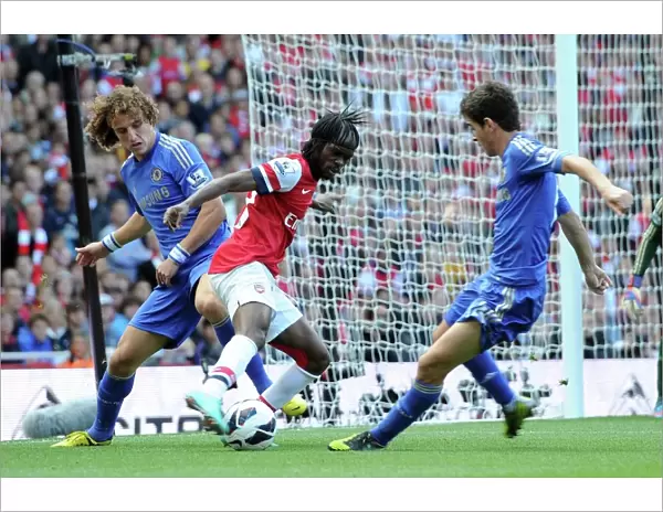 Gervinho (Arsenal) David Luiz and Oscar (Chelsea). Arsenal 1: 2 Chelsea