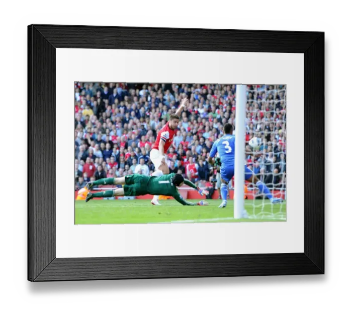 Framed Print : Clash at the Emirates: Giroud Narrowly Misses Past Cech and Cole (Arsenal v Chelsea, 2012-13) Framed Print : Clash at the Emirates: Giroud Narrowly Misses Past Cech and Cole (Arsenal v Chelsea, 2012-13)
