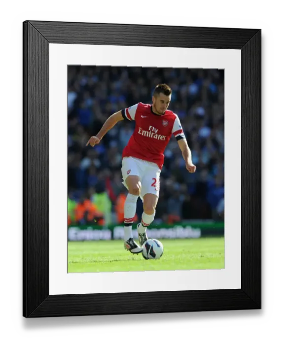 Framed Print : Carl Jenkinson (Arsenal). Arsenal 1: 2 Chelsea. Barclays Premier League