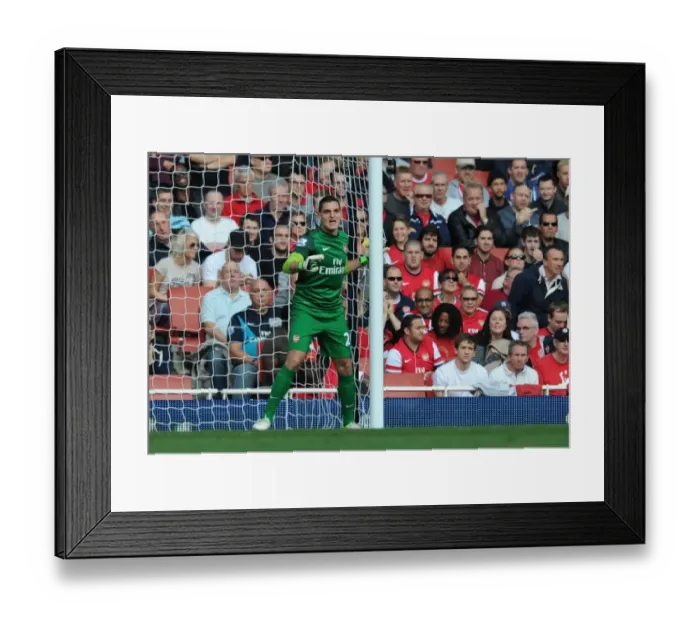 Framed Print : Arsenal vs Chelsea: Mannone's Battle in the 2012-13 Premier League