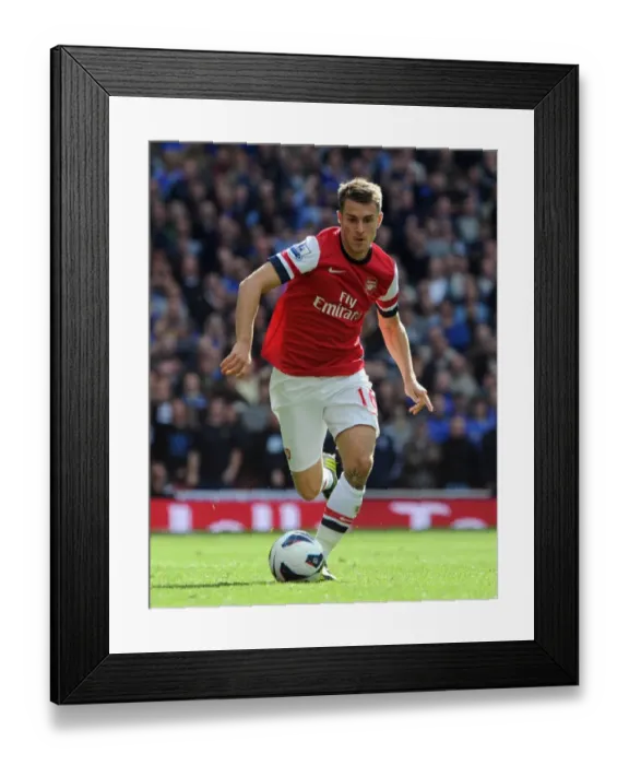 Framed Print : Aaron Ramsey (Arsenal). Arsenal 1: 2 Chelsea. Barclays Premier League. Emirates Stadium, 29  /  9  /  12