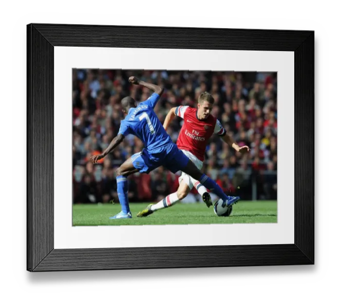 Framed Print : Clash of Titans: Ramsey vs. Ramires - Arsenal vs. Chelsea, Premier League 2012-13 Framed Print : Clash of Titans: Ramsey vs. Ramires - Arsenal vs. Chelsea, Premier League 2012-13