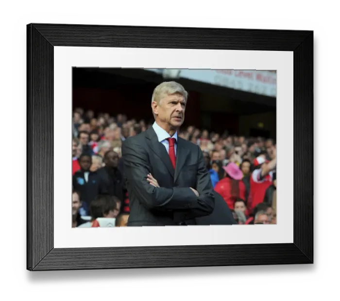 Framed Print : Arsene Wenger: Arsenal vs. Chelsea, Premier League Showdown (2012)