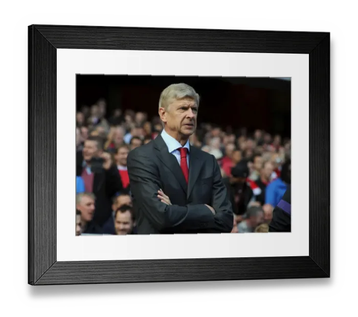 Framed Print : Arsene Wenger's Unwavering Focus: Arsenal vs. Chelsea, Premier League 2012-13