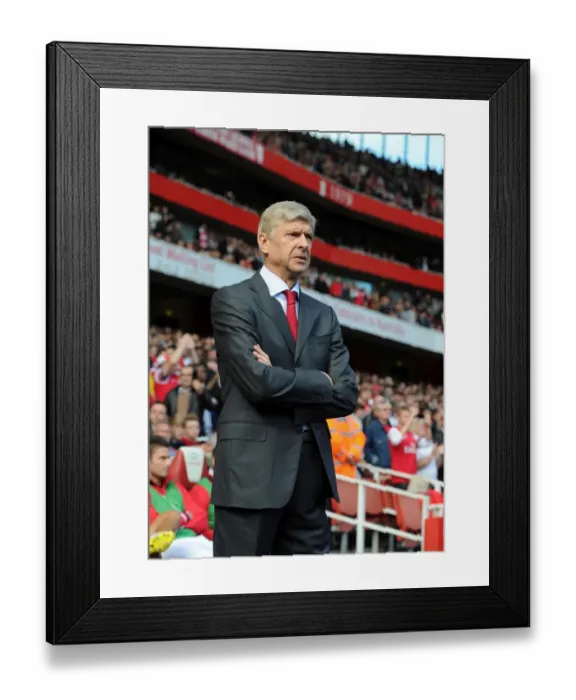 Framed Print : Arsene Wenger's Unwavering Focus: Arsenal vs. Chelsea, Premier League 2012-13 Framed Print : Arsene Wenger's Unwavering Focus: Arsenal vs. Chelsea, Premier League 2012-13