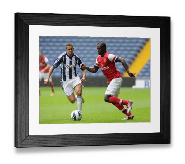 Framed Print : Emmanuel Frimpong (Arsenal) Yassine El Ghanassy (WBA). West Bromwich Albion U21 1: 0 Arsenal U21