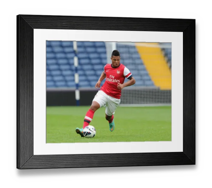 Framed Print : Serge Gnabry Scores for Arsenal U21 against West Bromwich Albion U21, Barclays Premier U21 League Framed Print : Serge Gnabry Scores for Arsenal U21 against West Bromwich Albion U21, Barclays Premier U21 League