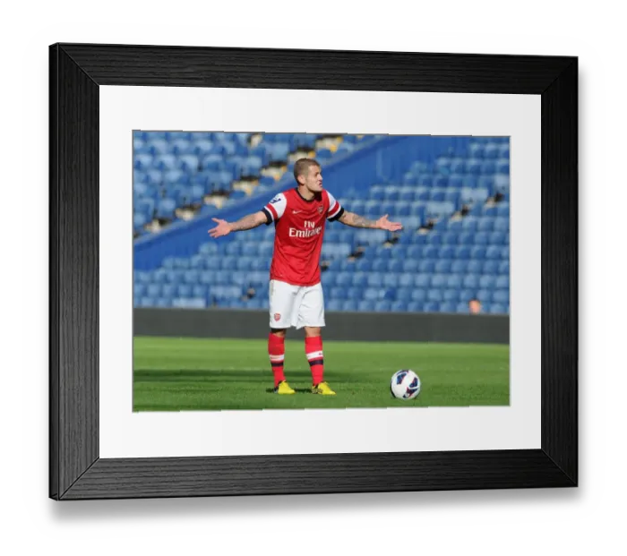Framed Print : Jack Wilshere's Star Performance: Arsenal U21's Victory over West Bromwich Albion
