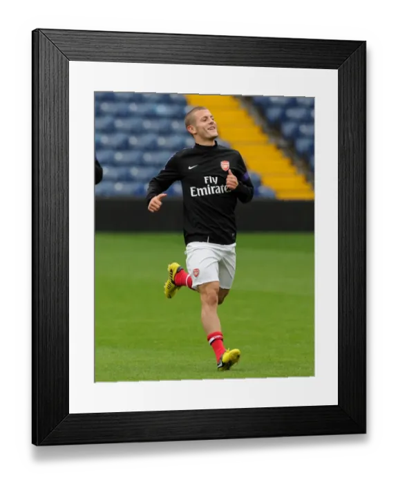 Framed Print : Jack Wilshere Scores for Arsenal U21 against West Bromwich Albion U21 in Barclays Premier U21 League