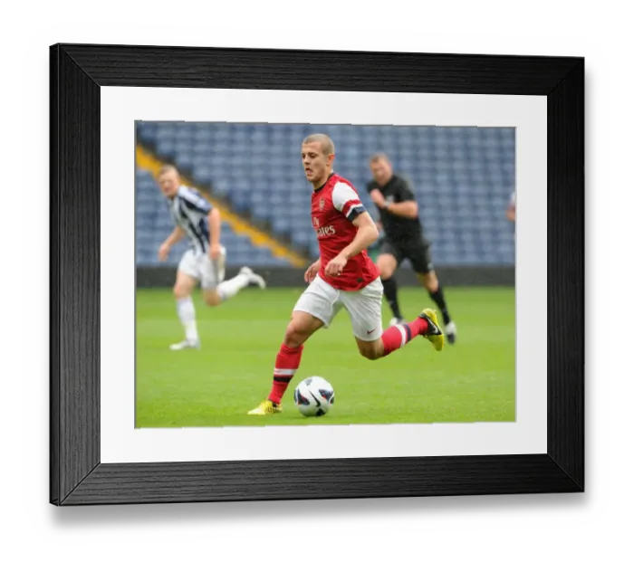 Framed Print : Jack Wilshere Shines in Arsenal U21's Win Against West Bromwich Albion U21 (2012-13)