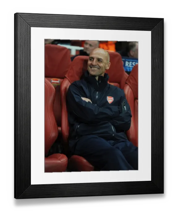 Framed Print : Steve Bould: Arsenal Assistant Manager - Arsenal vs Olympiacos, UEFA Champions League (2012-13) Framed Print : Steve Bould: Arsenal Assistant Manager - Arsenal vs Olympiacos, UEFA Champions League (2012-13)