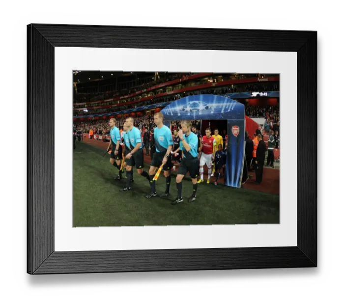 Framed Print : UEFA Champions League: Arsenal FC vs. Olympiacos FC - Match Officials Gathering (2012-13) Framed Print : UEFA Champions League: Arsenal FC vs. Olympiacos FC - Match Officials Gathering (2012-13)