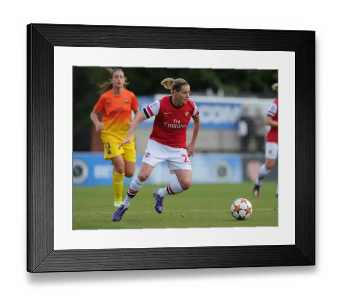 Framed Print : Kelly Smith in Action: Arsenal Ladies vs. Barcelona - UEFA Women's Champions League 2012-13 Framed Print : Kelly Smith in Action: Arsenal Ladies vs. Barcelona - UEFA Women's Champions League 2012-13