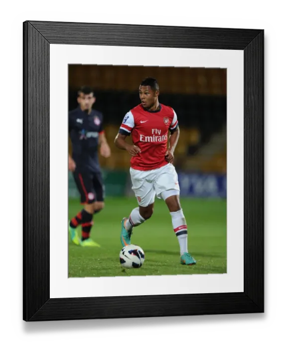 Framed Print : Serge Gnabry (Arsenal). Arsenal U19 0: 0 Olympiacos U19. NextGen Series Framed Print : Serge Gnabry (Arsenal). Arsenal U19 0: 0 Olympiacos U19. NextGen Series