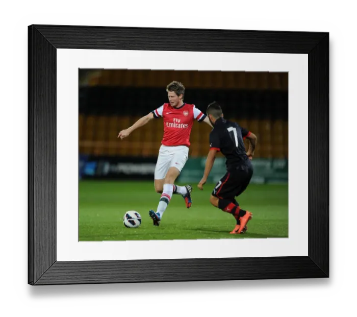 Framed Print : Sead Hajrovic (Arsenal) Dimitrios Siopis (Olympiacos). Arsenal U19 0: 0 Olympiacos U19 Framed Print : Sead Hajrovic (Arsenal) Dimitrios Siopis (Olympiacos). Arsenal U19 0: 0 Olympiacos U19