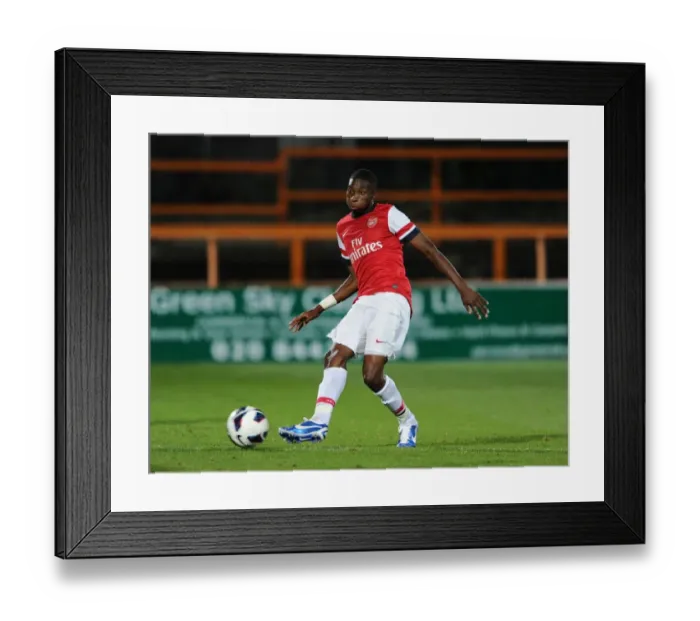 Framed Print : Alfred Mugabo (Arsenal). Arsenal U19 0: 0 Olympiacos U19. NextGen Series