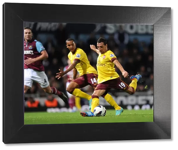 Santi Cazorla Scores Arsenal's Third Goal: West Ham United vs Arsenal, Premier League 2012-13