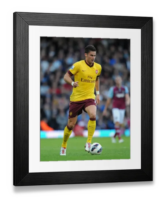 Framed Print : Olivier Giroud's Brace Leads Arsenal to 3-1 Barclays Premier League Victory over West Ham Framed Print : Olivier Giroud's Brace Leads Arsenal to 3-1 Barclays Premier League Victory over West Ham