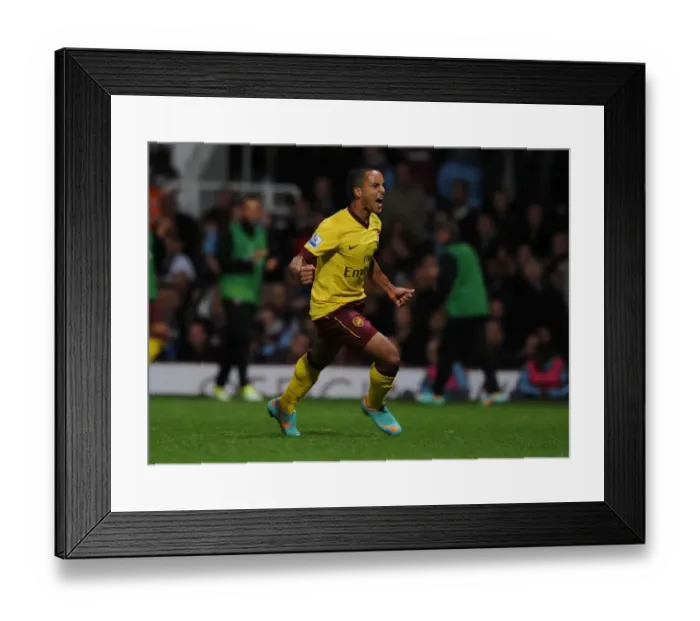 Framed Print : Theo Walcott's Brace: Arsenal's Triumph over West Ham United (2012-13)