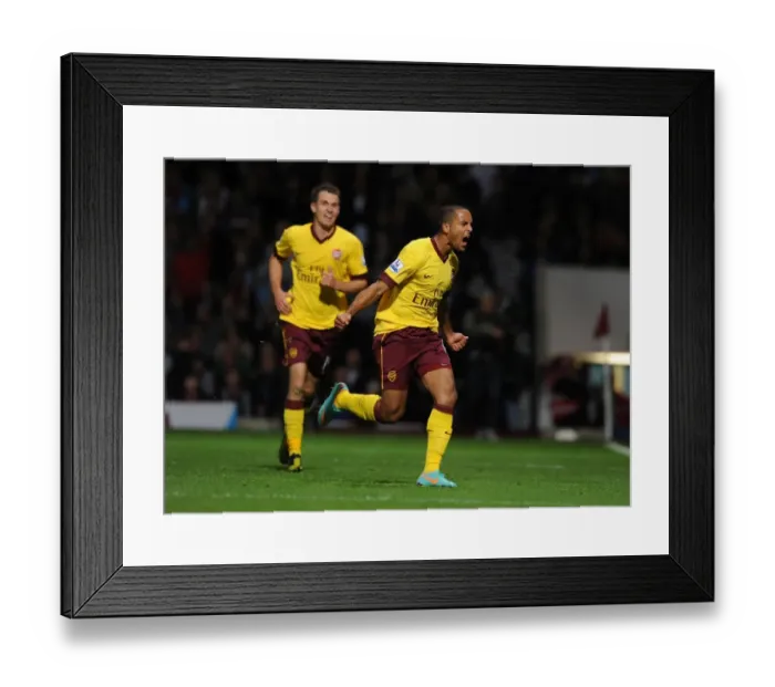 Framed Print : Theo Walcott's Brace: Arsenal's Triumph over West Ham United (2012-13) Framed Print : Theo Walcott's Brace: Arsenal's Triumph over West Ham United (2012-13)