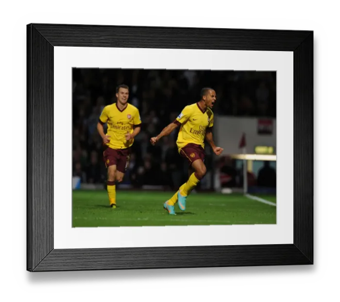 Framed Print : Theo Walcott's Brace: Arsenal's Triumph over West Ham United (2012-13)
