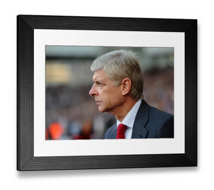 Framed Print : Arsene Wenger Leads Arsenal Against West Ham United, 2012-13 Premier League