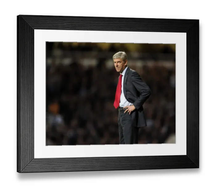 Framed Print : Arsene Wenger Leads Arsenal Against West Ham United in Premier League Clash (2012-13)