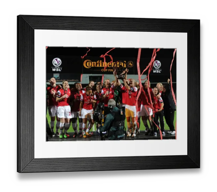 Framed Print : Arsenal Ladies Lift FA WSL Continental Cup: Victory over Birmingham City