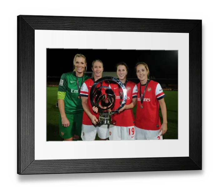 Framed Print : Arsenal Ladies Celebrate FA WSL Continental Cup Victory Framed Print : Arsenal Ladies Celebrate FA WSL Continental Cup Victory