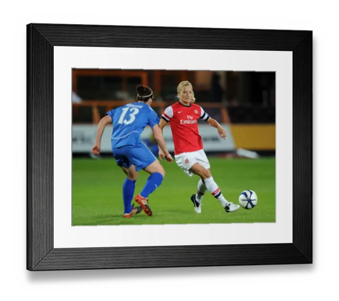 Framed Print : Arsenal Ladies vs. Birmingham City Ladies: WSL Continental Cup Final Showdown - Katie Chapman vs. Jade Moore