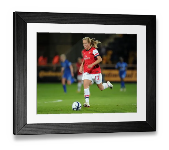 Framed Print : Gemma Davison in Action: Arsenal Ladies vs. Birmingham City FA WSL Continental Cup Final