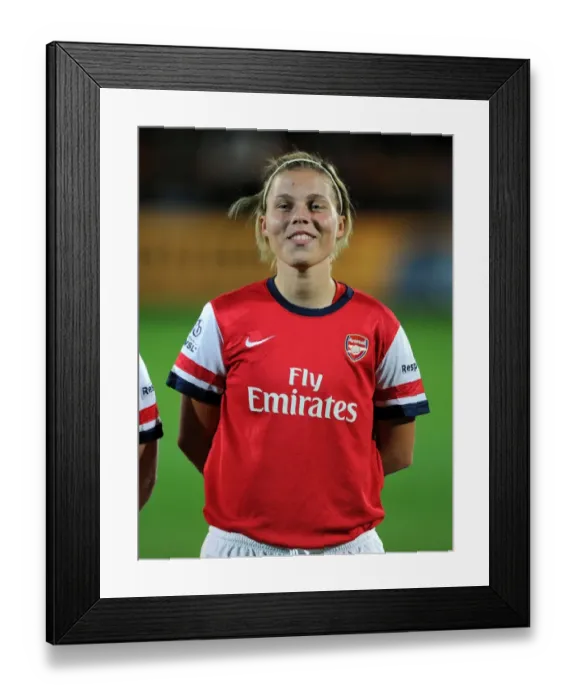 Framed Print : Gilly Flaherty in Action: Arsenal Ladies vs. Birmingham City Ladies - FA WSL Continental Cup Final