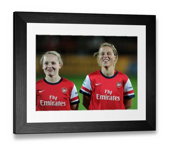 Framed Print : Showdown at Underhill: Kim Little and Gilly Flaherty Lead Arsenal Ladies against Birmingham City Ladies in the FA WSL Continental Cup Final