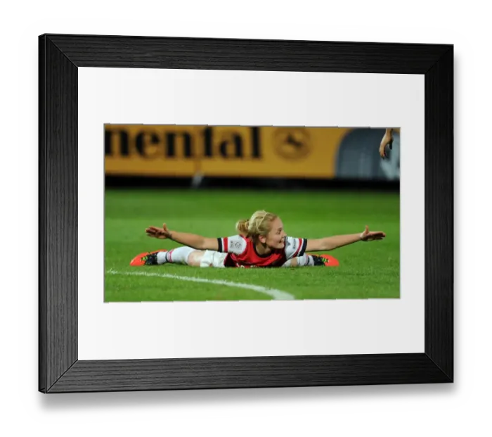 Framed Print : Kim Little Scores the Winning Goal: Arsenal Ladies FC Clinch FA WSL Continental Cup