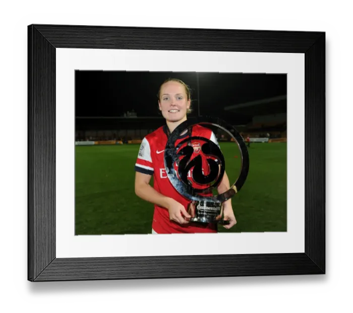 Framed Print : Arsenal's Kim Little Lifts WSL Continental Cup