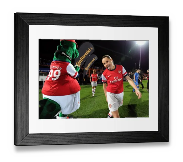 Framed Print : Determined Kelly Smith's Dramatic Exit: Arsenal Ladies WSL Continental Cup Final Showdown vs. Birmingham City