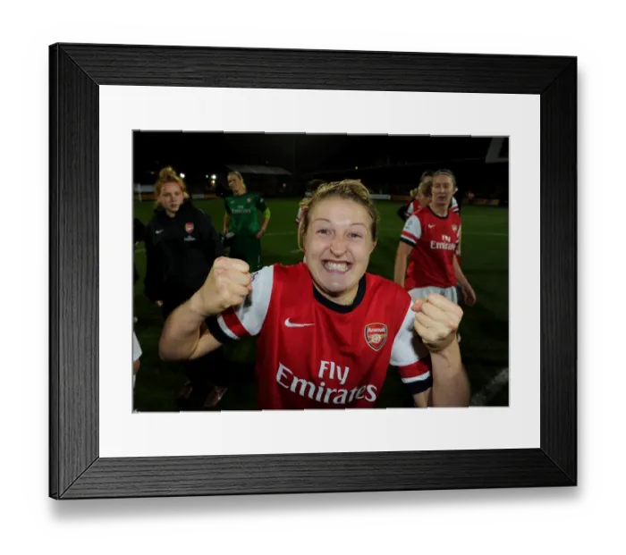 Framed Print : Ellen White (Arsenal) celebrates after the match. Arsenal Ladies 1: 0 Birmingham City Framed Print : Ellen White (Arsenal) celebrates after the match. Arsenal Ladies 1: 0 Birmingham City
