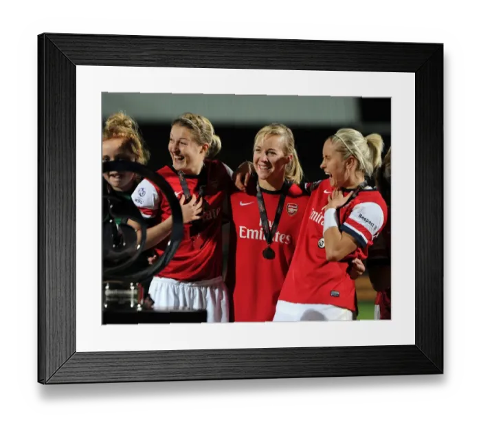 Framed Print : Arsenal Ladies Triumph in FA WSL Continental Cup Final: Ellen White, Gemma Davison, and Steph Houghton Celebrate with the Trophy Framed Print : Arsenal Ladies Triumph in FA WSL Continental Cup Final: Ellen White, Gemma Davison, and Steph Houghton Celebrate with the Trophy