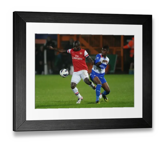 Framed Print : Clash of Young Talents: Frimpong vs. Tshibola in Arsenal U21 vs. Reading U21