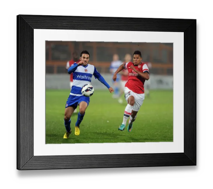 Framed Print : Serge Gnabry vs. Nicholas Arnold: Arsenal U21 Dominate Reading U21 2:0
