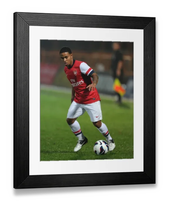 Framed Print : Jernade Meade (Arsenal). Arsenal U21 2: 0 Reading U21. Barclays Premier U21 League Framed Print : Jernade Meade (Arsenal). Arsenal U21 2: 0 Reading U21. Barclays Premier U21 League