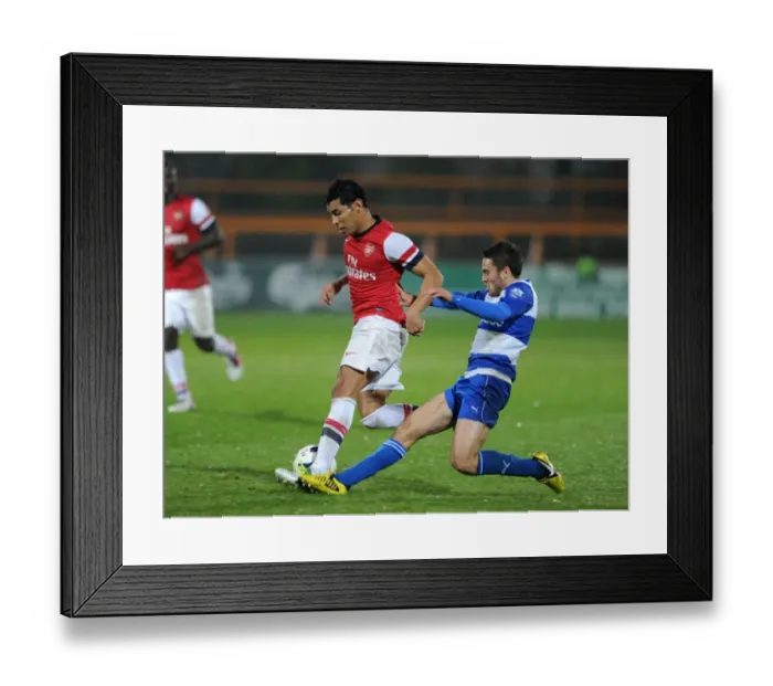 Framed Print : Andre Santos vs. Nicholas Arnold: A Battle in the Arsenal U21s