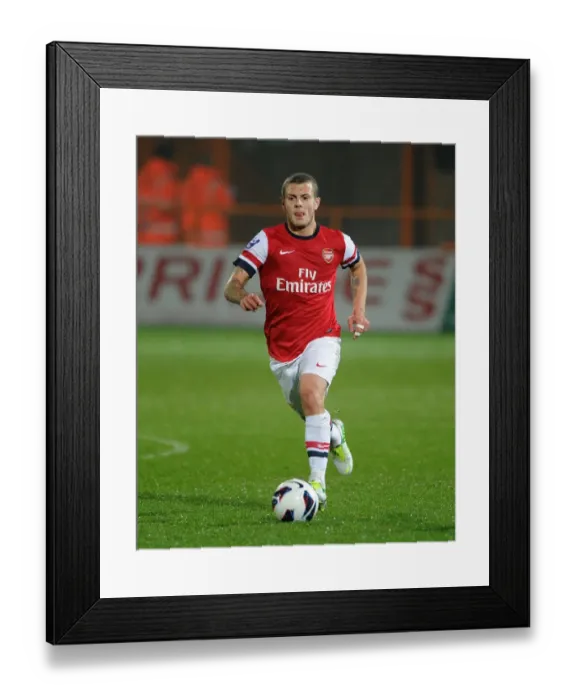 Framed Print : Jack Wilshere Shines in Arsenal U21's Victory over Reading U21 (2012-13)