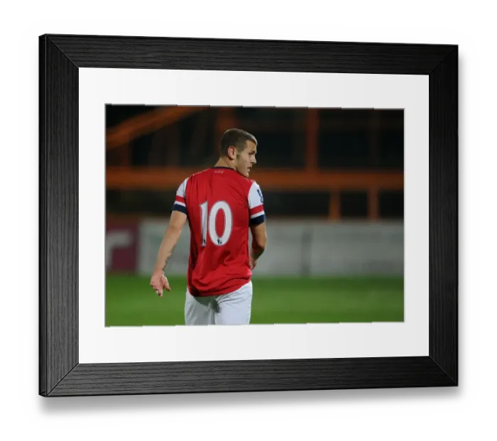 Framed Print : Jack Wilshere's Star Performance: Arsenal U21's Victory over Reading U21 (2012-13)