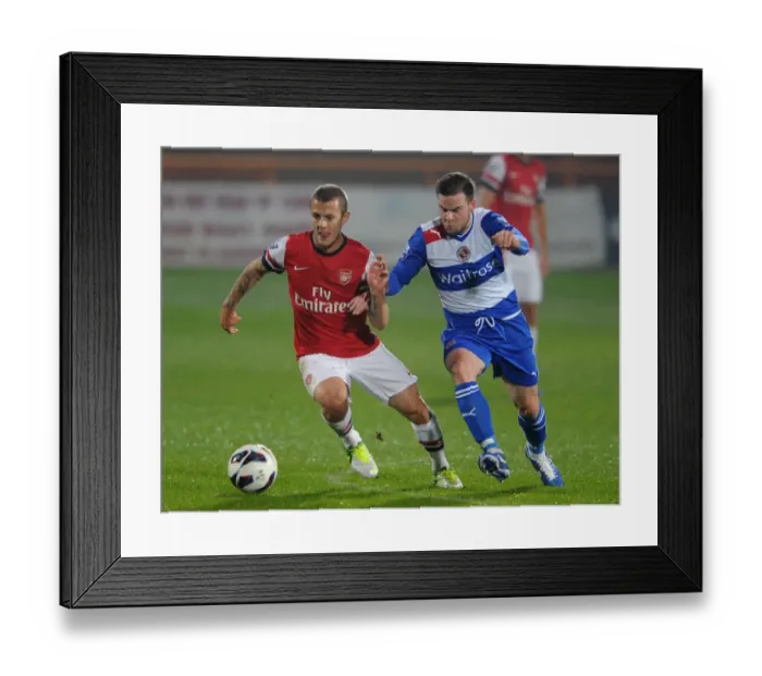 Framed Print : Jack Wilshere vs. Danny Guthrie: Arsenal U21 vs. Reading U21, 2012-13