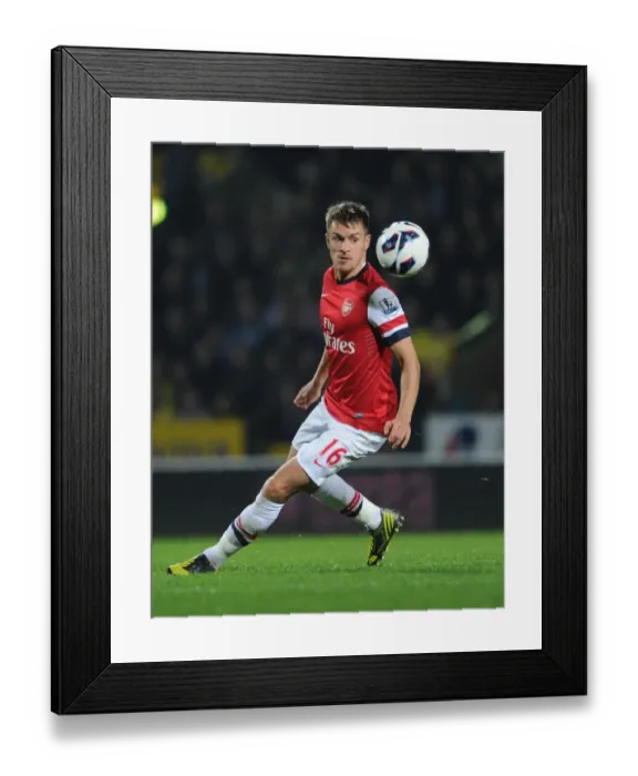 Framed Print : Aaron Ramsey in Action: Norwich City vs. Arsenal, Premier League 2012-13 Framed Print : Aaron Ramsey in Action: Norwich City vs. Arsenal, Premier League 2012-13