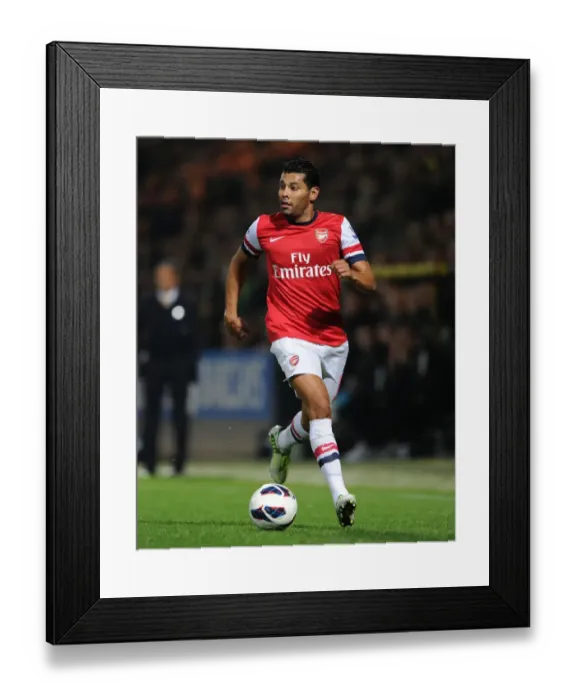 Framed Print : Andre Santos in Action: Norwich City vs Arsenal, Premier League 2012-13 Framed Print : Andre Santos in Action: Norwich City vs Arsenal, Premier League 2012-13